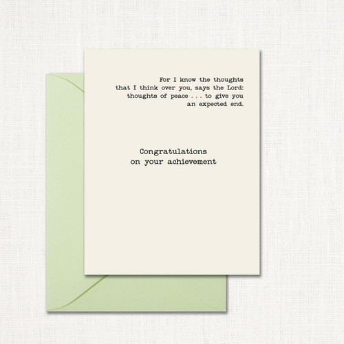 Congratulation Greeting Card KJV CARDS Leslie Store